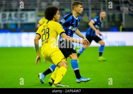 Mailand - Oct 23, 2019: Axel Witsel 28. FC Inter-Borussia Dortmund. Champions League. Stadio San Siro Stockfoto