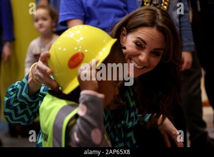 Embargoland zu 2230 Dienstag, Januar 21 die Herzogin von Cambridge besucht die Einführung eines UK-weiten Umfrage zur frühen Kindheit an Thinktank, Birmingham Science Museum. Stockfoto