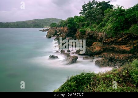 Tobago, eine abgelegene karibische Insel Stockfoto