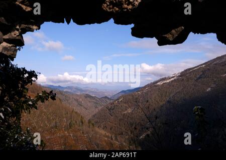 Blick auf das Tal der Galyan in der Türkei von maçka trabzon Stockfoto