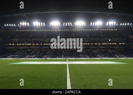 LONDON, ENGLAND - 21. Januar einen allgemeinen Blick auf das Stadion während der Premier League Spiel zwischen Chelsea und Arsenal an der Stamford Bridge, London am Dienstag, den 21. Januar 2020. (Credit: Jacques Feeney | MI Nachrichten) nur die redaktionelle Nutzung. Credit: MI Nachrichten & Sport/Alamy leben Nachrichten Stockfoto