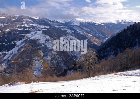 Blick auf das Tal der Galyan in der Türkei von maçka trabzon Stockfoto