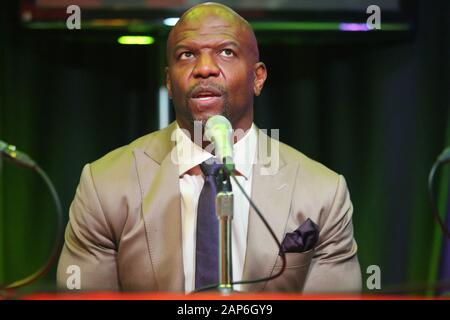 Bala Cynwyd, PA, USA. 21 Jan, 2020. : Terry Crews Interview in Q102 Studio in Bala Cynwyd, Pa 21. Januar 2020 *** Haus Ab *** Quelle:: Star Shooter / Medien Punch/Alamy leben Nachrichten Stockfoto