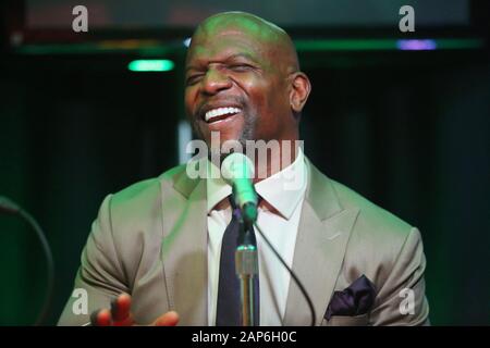 Bala Cynwyd, PA, USA. 21 Jan, 2020. : Terry Crews Interview in Q102 Studio in Bala Cynwyd, Pa 21. Januar 2020 *** Haus Ab *** Quelle:: Star Shooter / Medien Punch/Alamy leben Nachrichten Stockfoto