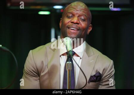Bala Cynwyd, PA, USA. 21 Jan, 2020. : Terry Crews Interview in Q102 Studio in Bala Cynwyd, Pa 21. Januar 2020 *** Haus Ab *** Quelle:: Star Shooter / Medien Punch/Alamy leben Nachrichten Stockfoto