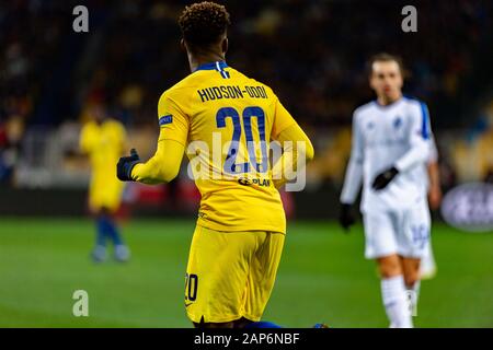 Kiew - Mar 14, 2019: Callum Hudson-Odoi 20. Dynamo Kiew - FC Chelsea London. UEFA Europa League. NSC Olympiyskiy Stadion Stockfoto