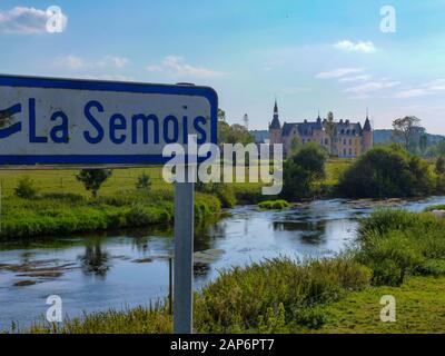 Schloss von faing an der Ardennen, Belgien Stockfoto