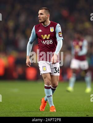 Aston Villa Indiana Vassilev während der Premier League Match in der Villa Park, Birmingham. Stockfoto