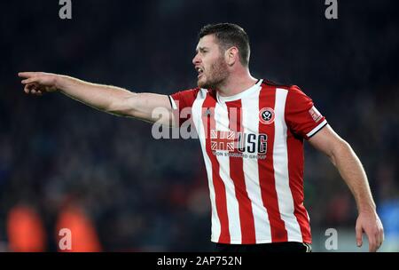 Von Sheffield United Jack O'Connell während der Premier League Match an der Bramall Lane, Sheffield. Stockfoto