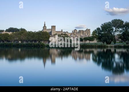 Papstpalast Avignon südlich von frankreich provence-Brücke Stockfoto