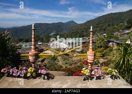 Dorf Hmong, Provinz Thailand Chiang Mai Stockfoto