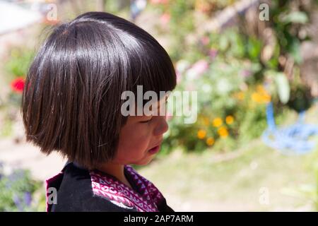 Kinderporträt Hmong Dorf, Chiang Mai Provinz Thailand Stockfoto