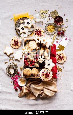 Christmas Special Cookie Geschenkbox Stockfoto