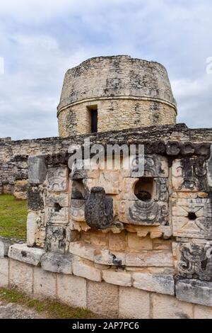 Mayapan, Maya archäologische Stätte, Yucatan. Mexiko Stockfoto