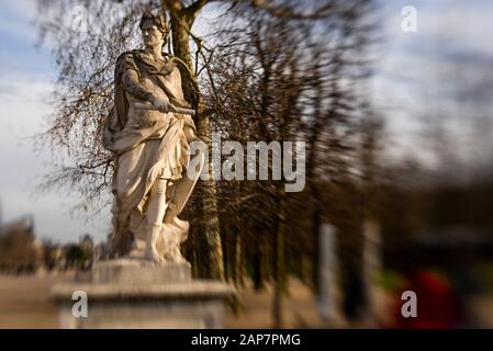 Impressionistischer Blick auf den Jardin de Tulleries, Paris Stockfoto