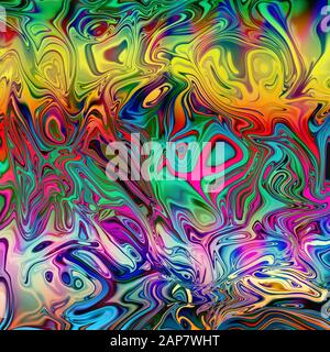 Eine abstrakte psychedelischen Hintergrundbild. Stockfoto