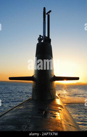 Diesel-E-U-Boot der australischen Marine Collins Class. Stockfoto