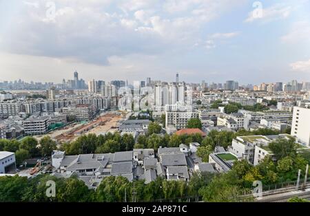 Wuhan, China. Panoramablick vom gelben Kranturm Stockfoto