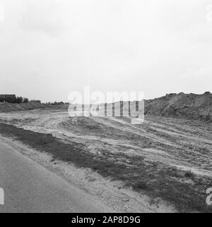 Bau, Verbesserung, Straßen, Deiche, Sparbecken Datum: 1968 Schlagwörter: Bau, Deiche, Sparbecken, Verbesserung, Straßen Stockfoto