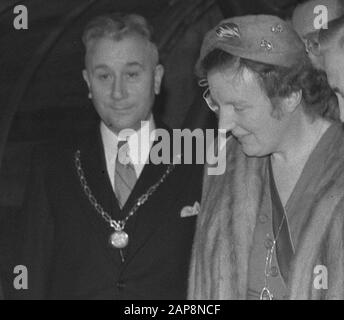 Königsbesuch Friesland Datum: 25. September 1950 Ort: Friesland Schlüsselwörter: Besuche, Königshaus persönlicher Name: Juliana Königin Stockfoto