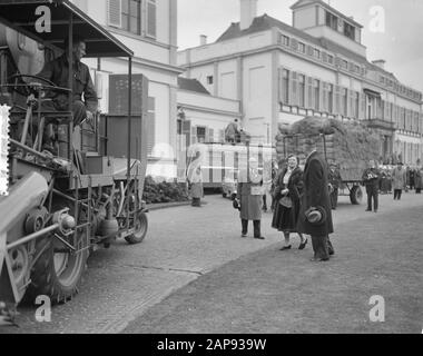 Koninginnedag 1956 Beschreibung: Defilé langs paleis Soestdijk anlässlich des Geburtstags von Königin Juliana Datum: 30. april 1956 Ort: Soestdijk, Utrechter Schlüsselwörter: Defilés, Königin, Geburtstage Stockfoto