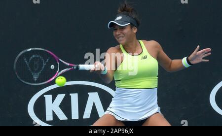 Melbourne, Australien. Januar 2020. D3 Heather Watson (GBR)) im ersten Spiel Foto Anne Parker International Sports Fotos Ltd/Alamy Live News Stockfoto