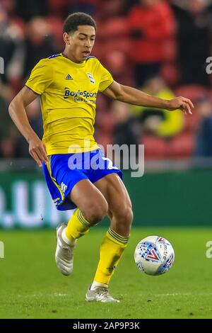 Januar 2020, Riverside Stadium, Middlesbrough, England; Sky Bet Championship, Middlesbrough V Birmingham City: Jude Bellingham (22) von Birmingham City während des Spiels Stockfoto
