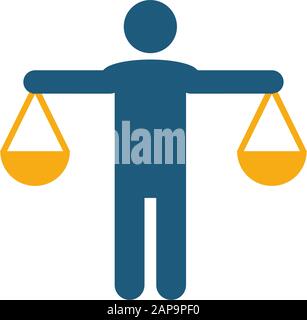 Ehrlichkeitssymbol. Flaches kreatives Element aus der Kollektion von Business Ethics Icons. Farbiges Ehrlichkeitssymbol für Vorlagen, Webdesign und Software Stock Vektor