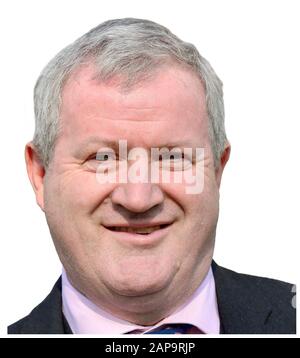 Ian Blackford MP (SNP: Ross, Skye und Lochaber) Führer der SNP Westminster Gruppe. Auf College Green 1. April 2019 interviewte Stockfoto