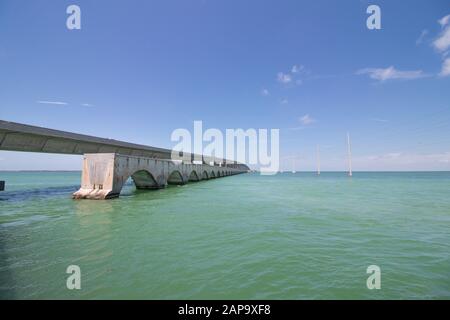 Keys Island florida, 11 km Brücke Stockfoto