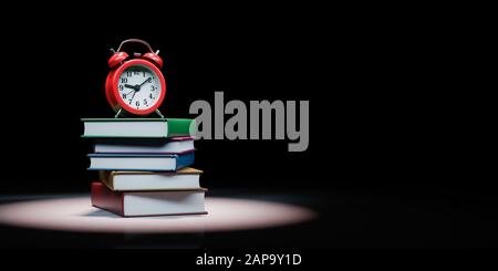 Workload Deadline Pressure Concept 3D-Darstellung auf schwarzem Hintergrund Stockfoto