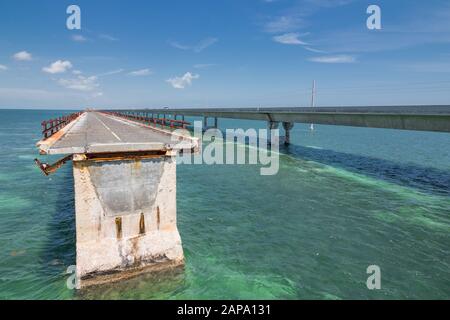 Keys Island florida, 11 km Brücke Stockfoto