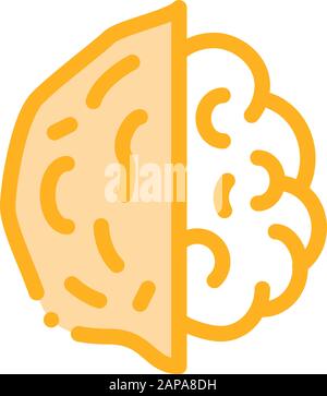 Walnuss Mutter Symbol Vektor Kontur Abbildung Stock Vektor