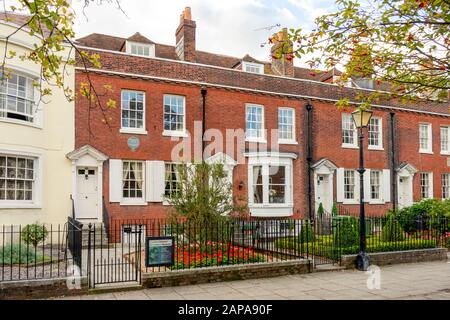 Portsmouth, Großbritannien - 2. Oktober 2019: Charles Dickens' Geburtshaus Museum Stockfoto