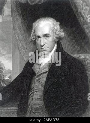 James WATT (1736-1819) schottischer Erfinder und Chemiker Stockfoto