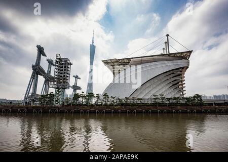 Moderne Gebäude des Finanzviertels in Guangzhou, China Stockfoto