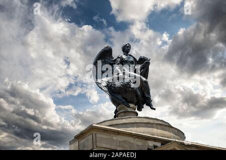 Die Engelsskulptur auf dem Anglo-Boer war Memorial in Johannesburg Stockfoto