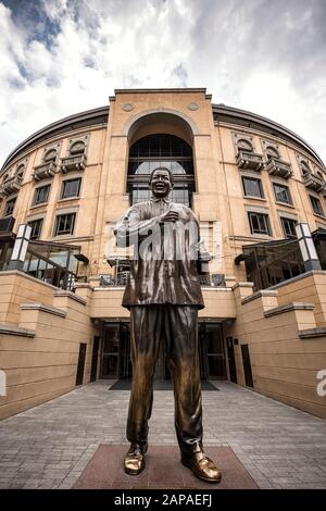 Statue von Nelson Mandela am Nelson Mandela Square, Sandton City Stockfoto