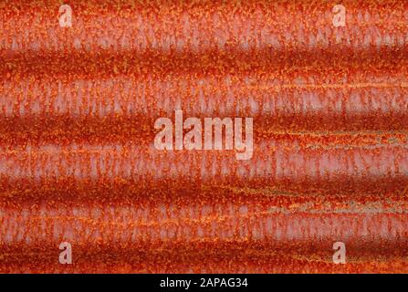 Rostiger Wellblechhintergrund Stockfoto