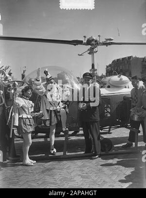 Karneval Nijmegen. Ankunft Prinz Karneval und Parade Datum: 19. April 1953 Ort: Nijmegen Schlüsselwörter: Karneval Stockfoto