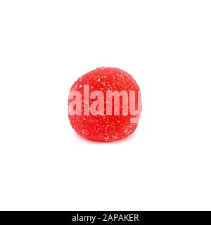Bunte Marmelade isoliert auf weißem Hintergrund. Köstliche Jujube Bälle. Stockfoto