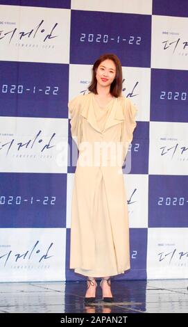 Lee Yeon-Hee, 22. Januar 2020: Die südkoreanische Schauspielerin Lee Yeon-Hee besucht eine Pressekonferenz für das neue MBC-Drama "The Game: Toward Zero" bei der Möhnwa Broadcasting Corporation (MBC) in Seoul, Südkorea. Credit: Lee Jae-Won/AFLO/Alamy Live News Stockfoto