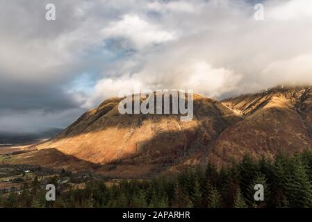 West Highlands Way - Wandern in Schottland, Winter Stockfoto