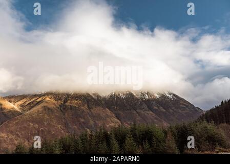 West Highlands Way - Wandern in Schottland, Winter Stockfoto