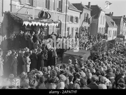Besuchen Sie das Fürstliche Paar zu Zeeland Datum: 30. Oktober 1947 Ort: Zeeland Schlüsselwörter: Besuche Stockfoto