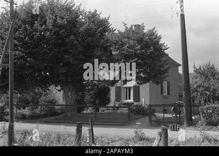 Fixpunkte Cultural Service Beschreibung: Farm in der Nähe von Dodewaard Anmerkung: D-16. Terreinwatmodifications Stockfoto