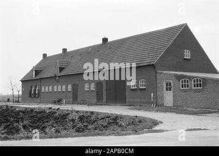 Fixpunkte Cultural Service Beschreibung: Farm in der Nähe von Arcen Anmerkung: A-5. Terreinwatmodifications Stockfoto