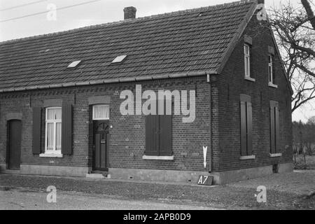 Fixpunkte Cultural Service Beschreibung: Farm in der Nähe von Arcen Anmerkung: A-7. Terreinwatmodifications Stockfoto