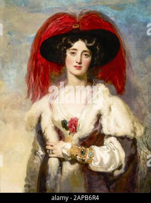Julia, Lady Peel (1795-1859), Porträtgemälde von Thomas Lawrence, 181 Stockfoto