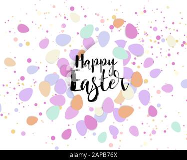 Ostereier, Konfetti Stock Vektor